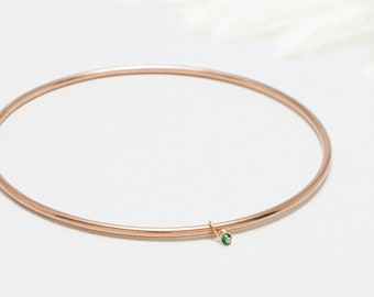 Minimalist Bracelet, Rose Gold Bangle, Bangles, Bangle Bracelet, Stackable Bangles, Dainty Bracelet, Bracelet For Women | The May Bangle