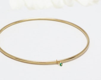 Minimalist Bracelet Gold, Gold Bangle, Bangles, Bangle Bracelet, Stackable Bangles, Dainty Bracelet, Bracelet For Women | The May Bangle