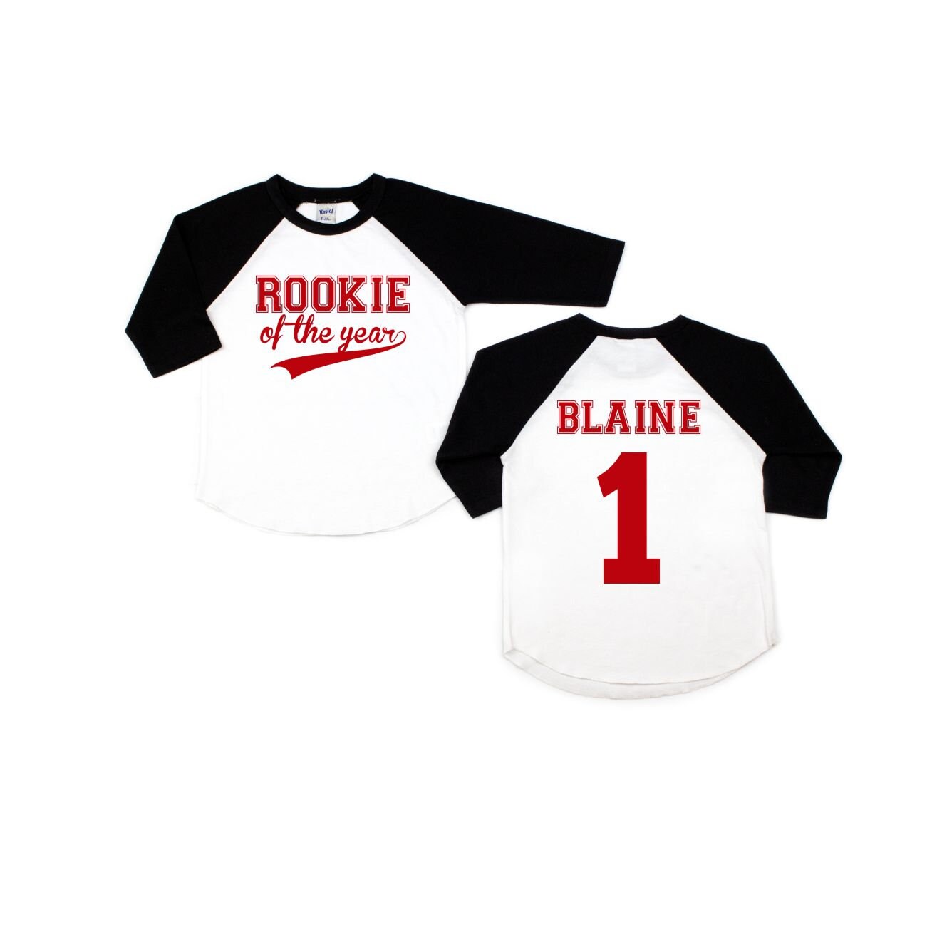 Baseball First Birthday Shirt - Rookie of the Year - Boy Name 1st Bir…