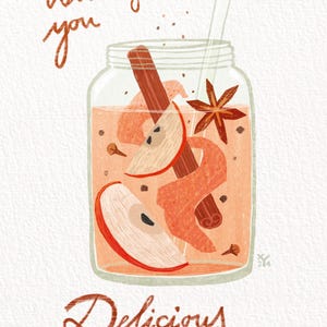Grußkarte Klappkarte "Delicious Holidays / Christmas" • Digitaldruck • A6 hoch