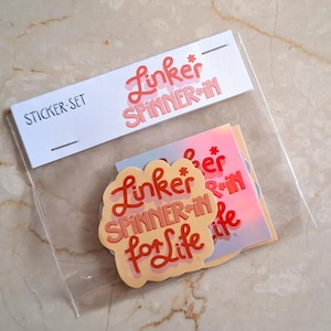 Stickerset • Leftist Spinner • 6 stuks • Vinyl Holo-stickers