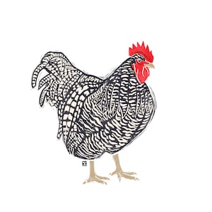 Postkarte Kunstdruck "Rooster" • A6 A5 A4 A3