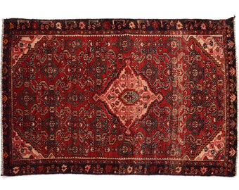 4x6 Antique Handmade Turkish Rug | Hand knotted Rug | Vintage Anatolian Rug | Area Rug for Bedroom, Living Room Rug, and Kitchen Rug-SHR184