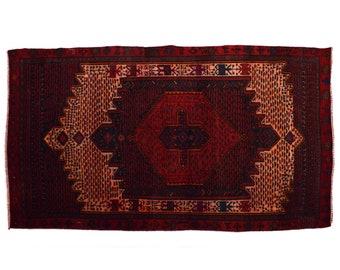 5x9 Antique Handmade Turkish Rug | Hand knotted Rug | Vintage Anatolian Rug | Area Rug for Bedroom, Living Room Rug, and Kitchen Rug-SHR300
