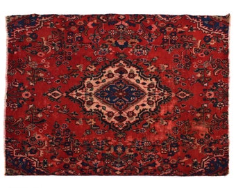 5x6 Antique Handmade Turkish Rug | Hand knotted Rug | Vintage Anatolian Rug | Area Rug for Bedroom, Living Room Rug, and Kitchen Rug-SHR257