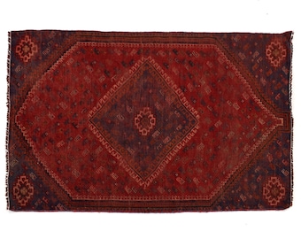 4x7 Antique Handmade Turkish Rug | Hand knotted Rug | Vintage Anatolian Rug | Area Rug for Bedroom, Living Room Rug, and Kitchen Rug-SHR214