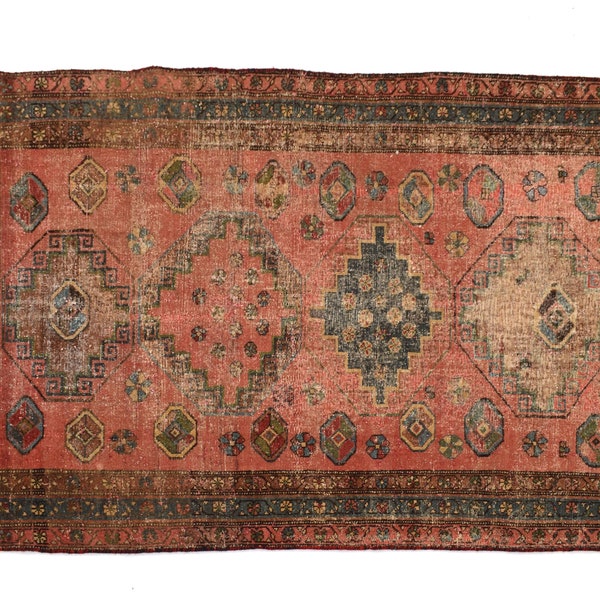 4x6 Antique Handmade Turkish Rug | Hand knotted Rug | Vintage Anatolian Rug | Area Rug for Bedroom, Living Room Rug, and Kitchen Rug-SHR179