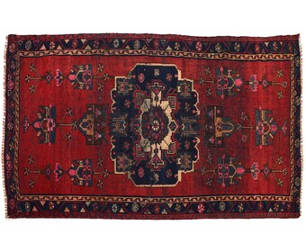4x7 Antique Handmade Turkish Rug | Hand knotted Rug | Vintage Anatolian Rug | Area Rug for Bedroom, Living Room Rug, and Kitchen Rug-SHR178