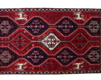 7x9 Antique Handmade Turkish Rug | Hand knotted Rug | Vintage Anatolian Rug | Area Rug for Bedroom, Living Room Rug, & Kitchen Rug - SHR100