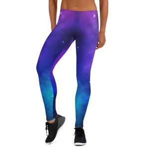 Purple Galaxy Leggings
