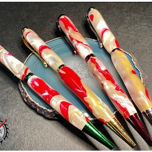 Hand turned, custom acrylic twist pens / ball point pens.  All unique! *Crafted in USA - FREE SHIPPING*