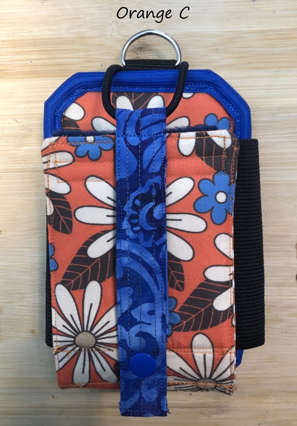 Scanner/phone Holder With Belt Clip, Id Holder, Velcro, Elastic Pen