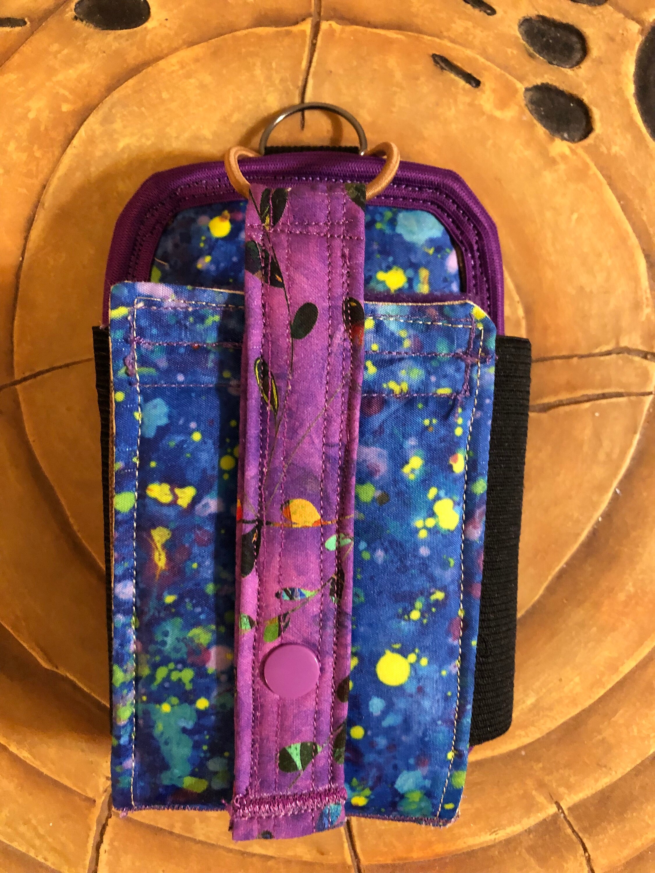 Scanner/phone Holder With Belt Clip, Id Holder, Velcro, Elastic Pen