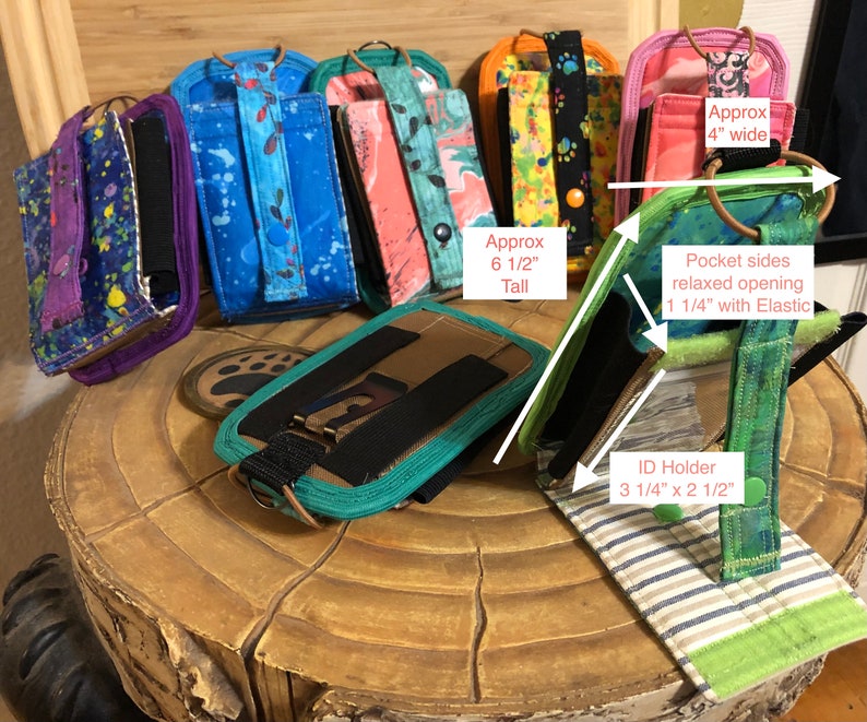 Scanner/phone Holder With Belt Clip, Id Holder, Velcro, Elastic Pen Holder and Snap. Designed to