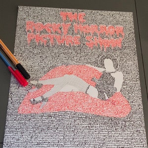 The Rocky Horror Picture Show Handwritten Lyrics Prints