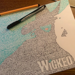 Wicked Handwritten Lyrics Prints