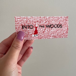 Into the Woods Lyrics Sticker