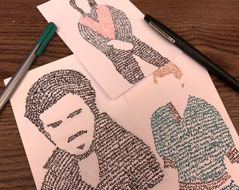 OUAT Male Handwritten Quote Prints