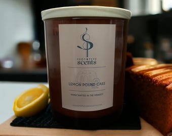 Lemon Pound Cake Candle  | Hand Poured Scented Candle