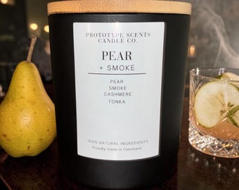 Pear + Smoke Scented Candle – Hand Poured Candle