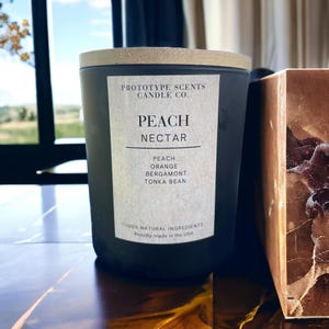 Peach Candle | Hand Poured Scented Candle