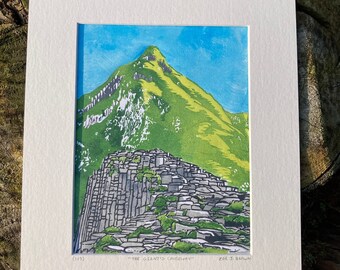 The Giant's Causeway, County Antrim | Original hand pulled linocut print | Limited edition of 3
