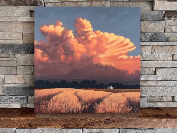 Summer Storm Landscape Canvas Art Print Summer Storm Landscape Canvas Art Print