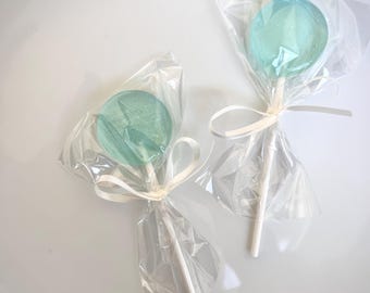 Baby Blue Lollipops, Baby Shower Favors