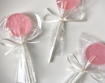 Pink Lollipops, Baby Shower Favors