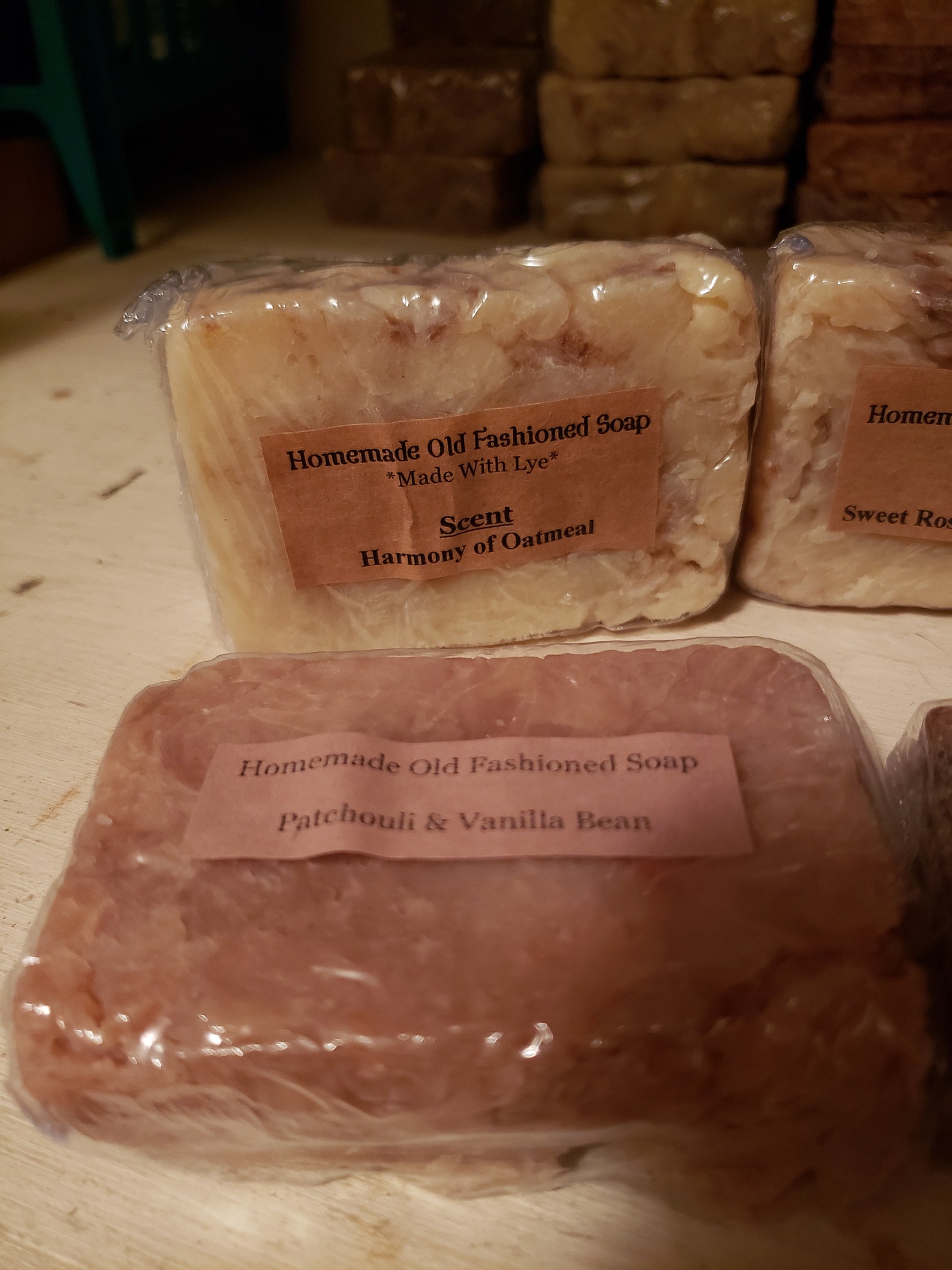 Homemade Old Fashioned Lye Soap Bars Etsy