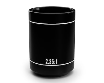 Cinema Mug, 15oz, filmmakers mug, anamorphic ratio coffee mug, movie mug