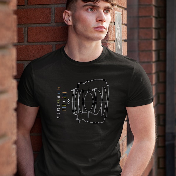 Retro Manual Lens T-Shirt, Photography T-Shirt, Photographer Shirt, Photography Gift, Camera T-Shirt, Photography Lover.