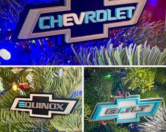 Chevrolet EV Christmas Ornaments