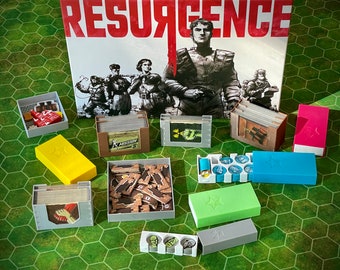 Resurgence board game insert (fits sleeved cards)