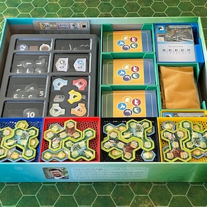 Ark Nova & Expansion Game Organizer (fits sleeved cards)