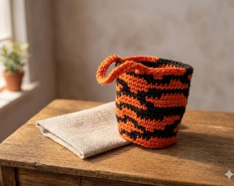 Panier miniature pour maison de poupée à l'échelle 1:12 1/6, petit panier de rangement en osier, décoration de chambre d'enfant pour maison de poupée, accessoire mini panier rustique