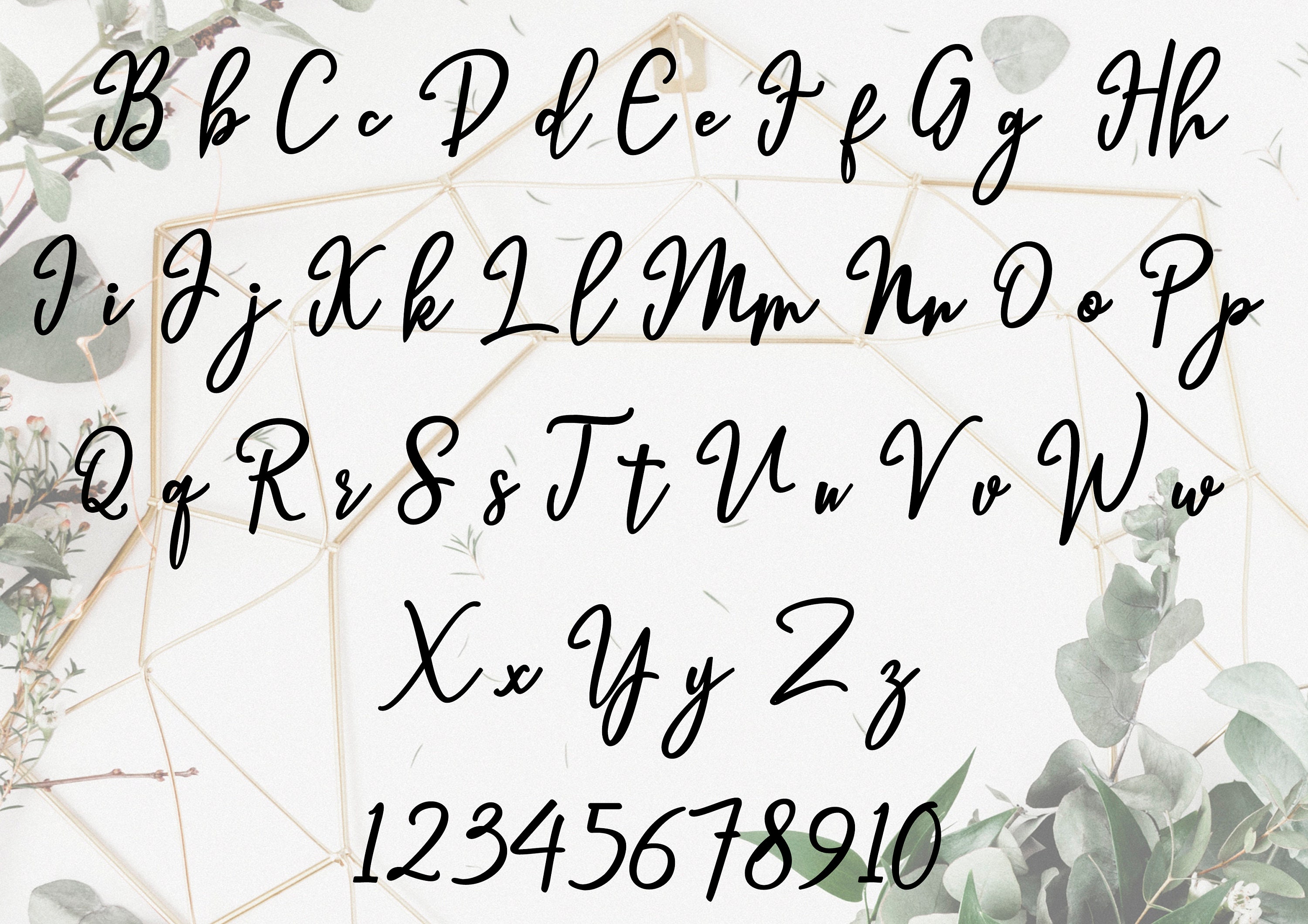 Digital font instant cursive font Calligraphy font wedding | Etsy