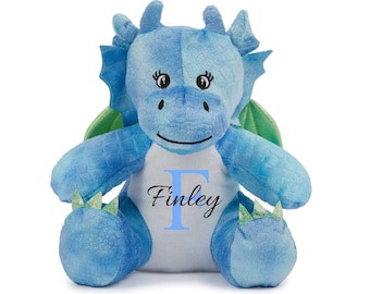 Peluche de dragón personalizado: peluche suave, regalo con nombre personalizado