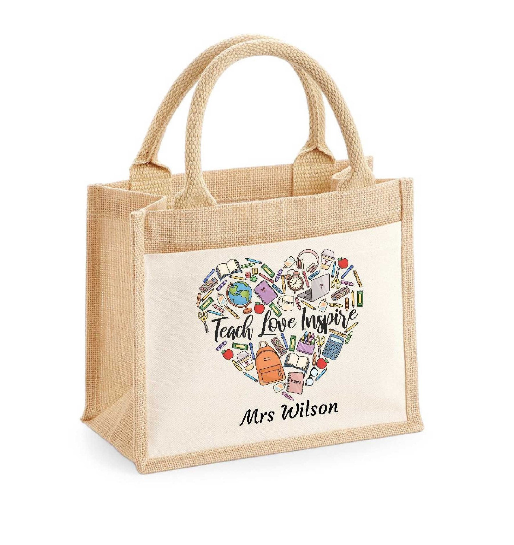 Jute lunch box sale