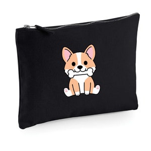 Kawaii Corgi & Bone Small Coin Purse Japanese Anime Cute Dog Pet Manga