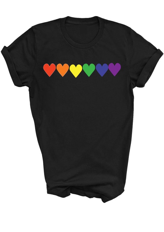 rainbow line t shirt