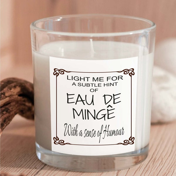 Light Me For A Subtle scent of...Rude Candle Gift, Candle Or Label, Candle With Funny Label, Rude Gift For Friend, Rude Gift For Her