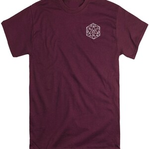 D20 Dice T Shirt, RPG Gamer Tee, Tabletop Gaming Shirt, Dungeons and Dragons Inspired Tee, Dice Lover Gift, Geek T Shirt image 4