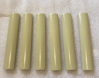 25 Count Mid-Century Camtile 6.25” Ceramic Quarter Rounds Tiles, Green
