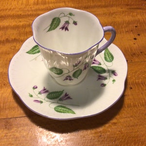 Shelley “Campanula” Demitasse Cup & Saucer