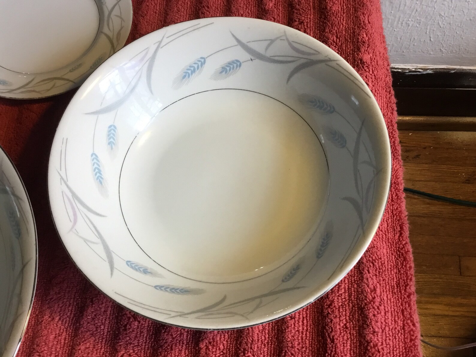 Three Pieces of Valmont Royal Wheat Pattern China Etsy
