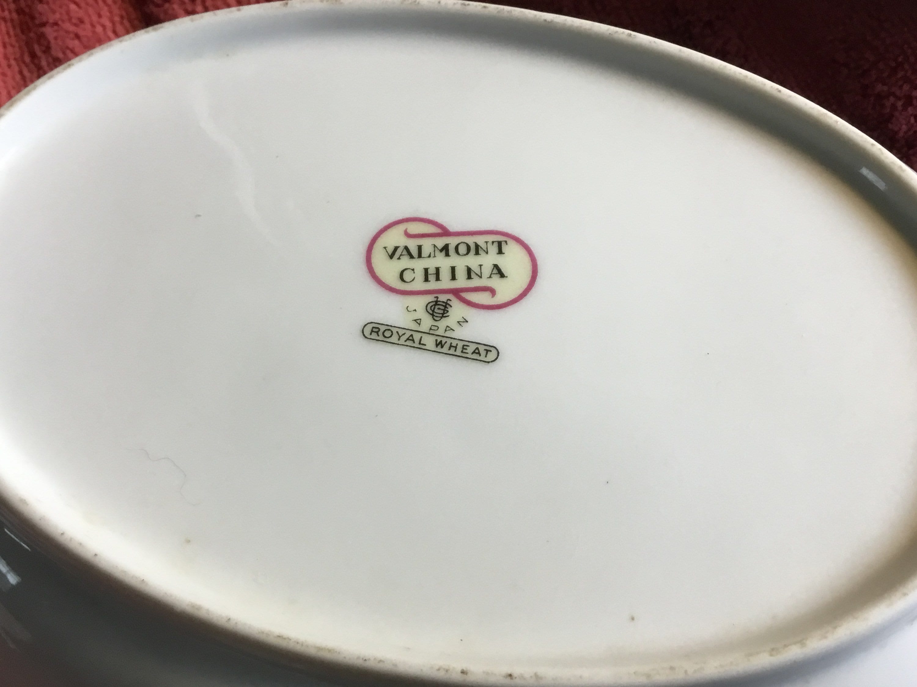 Three Pieces of Valmont Royal Wheat Pattern China Etsy
