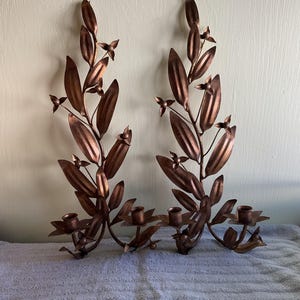 Brass Gilded Gold 20” Wall Sconces (2)