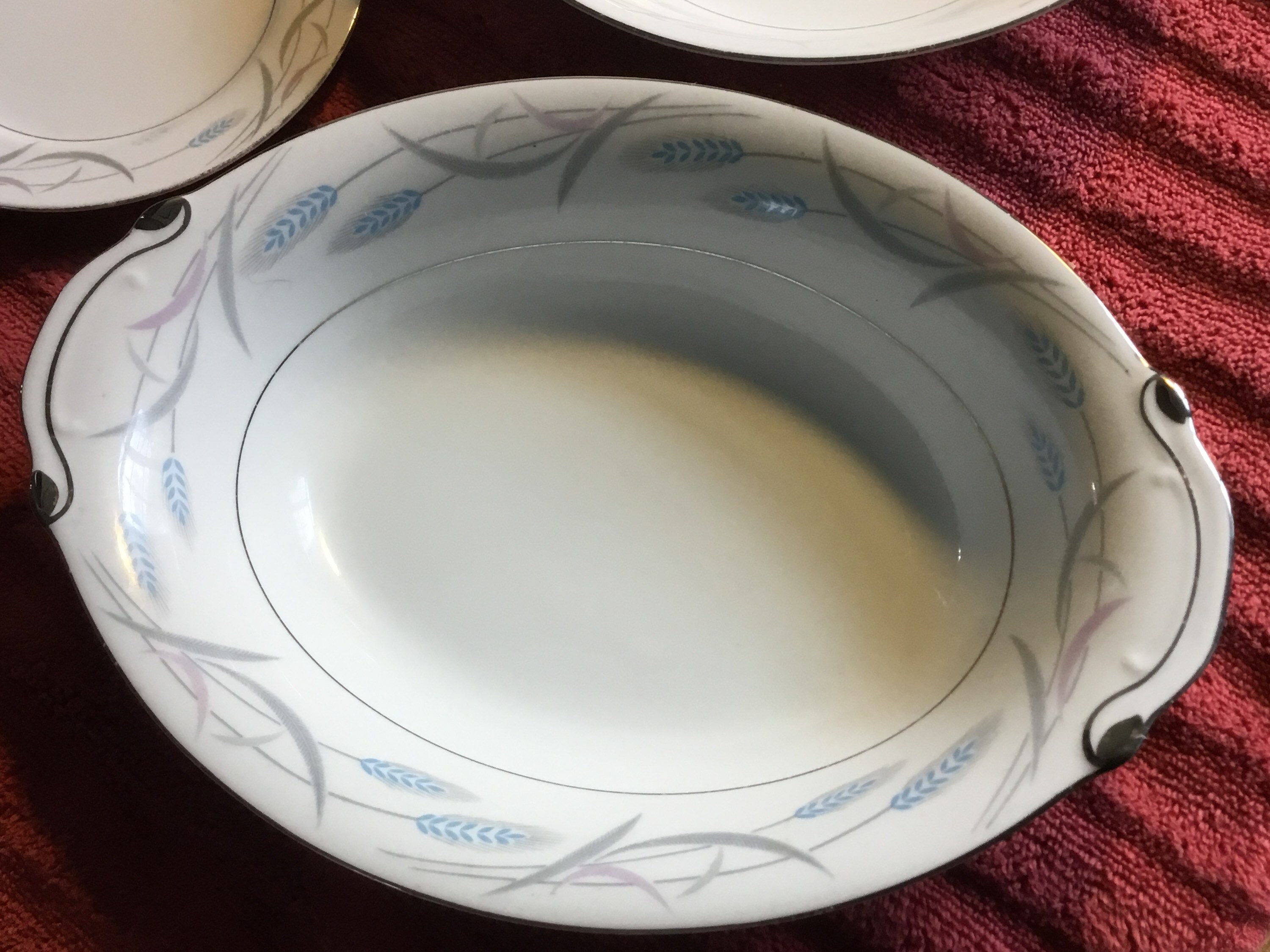 Three Pieces of Valmont Royal Wheat Pattern China Etsy