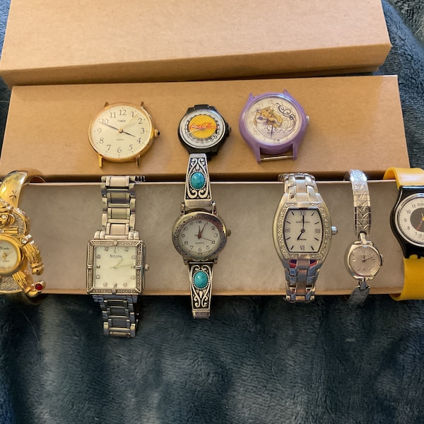 Collection of 9+ Mystery Watches - Swatch, Bulova, Miss Piggy!